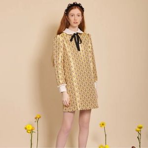 Sister Jane Bumblebee Jacquard Mini Dress Size M NWT